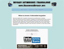 Tablet Screenshot of krakowskiebrygady.info